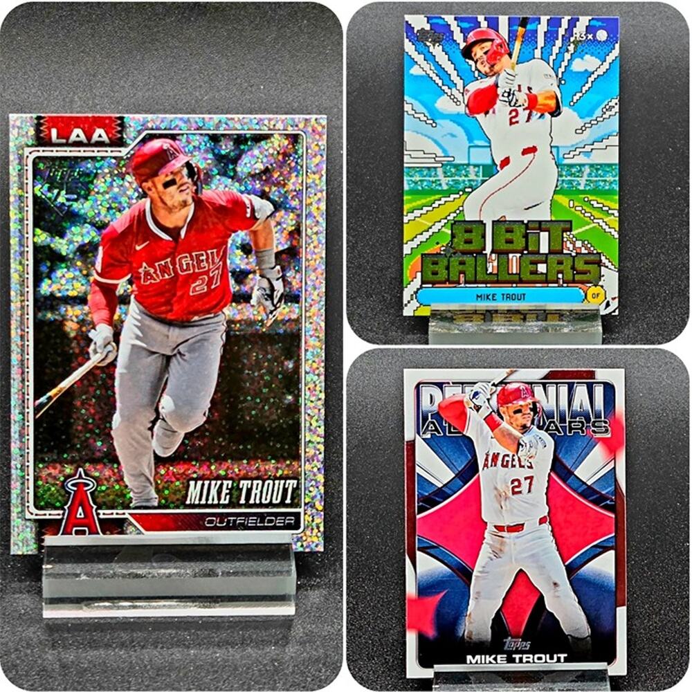 Mike Trout Topps Perennial All-Stars 8-Bit Confetti Los Angeles Angels Star